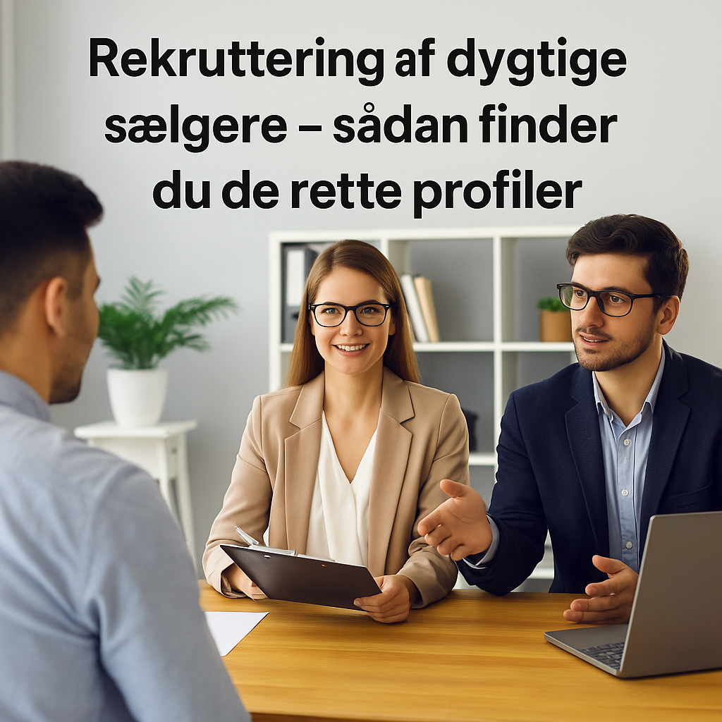 Rekruttering af dygtige sælgere – sådan finder du de rette profiler