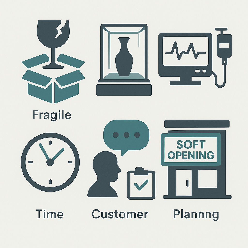 Butiks- og klinikflytning: logistik der beskytter både inventar og kunderejse